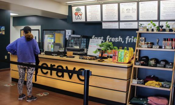 Guests can order from a variety of healthy wraps, salads, bowls, and smoothies at Crave restaurant in St. Augustine, FL