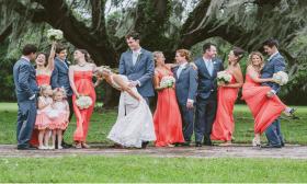 A wedding party at the St. Augustine Rod and Gun Club