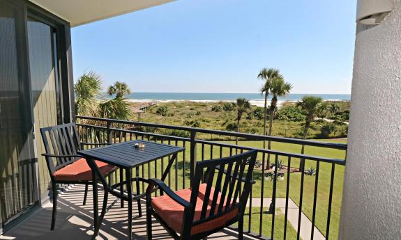 Oceanview balcony at Anastasia Condominiums in Anastasia Island