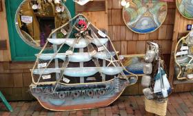 Carved-wood nautical art from Grover's Gallery