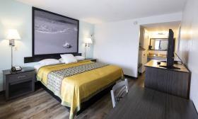 Ocean Breeze Inn room with modern decor - St. Augustine Beach, Florida