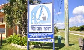 Pelican Inlet condominium sign