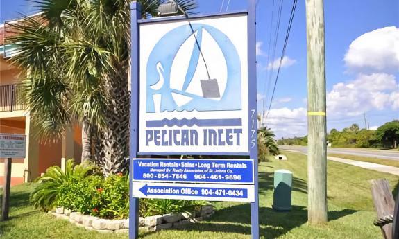 Pelican Inlet condominium sign