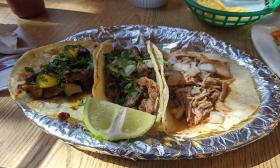 Street tacos from Playa Chac-Mool in St. Augustine, Florida