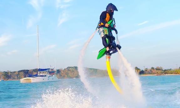 Flying Bike from Hurricane Watersports at Matanzas Inlet