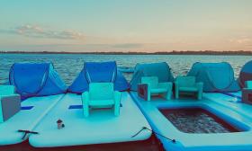 Relaxation floats from Hurricane Watersports at Matanzas Inlet