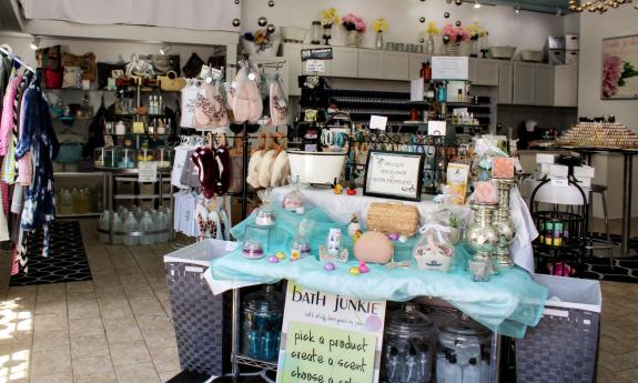 The Bath Junkie offers a variety of soaps, lotions, scrubs, and other bath luxuries 