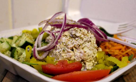 One of the tasty salads available at the Sweetwater Coffee Bar