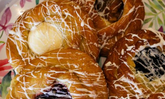 Sweetwater Coffee Bar offers Danish pastries, as well as signature coffees and teas