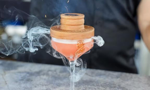 Smoked Cocktail from 1912 Ocean Bar & Rooftop