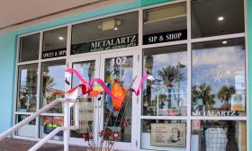 Metalartz Gallery in Vilano Beach welcomes visitors to browse its eclectic collection
