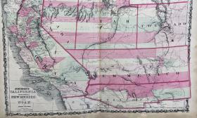 This Johnson's Map from 1862 shows the American Southwest