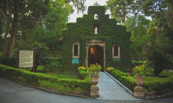 The Lady of La Leche Chapel at the Mission Nombre de Dios