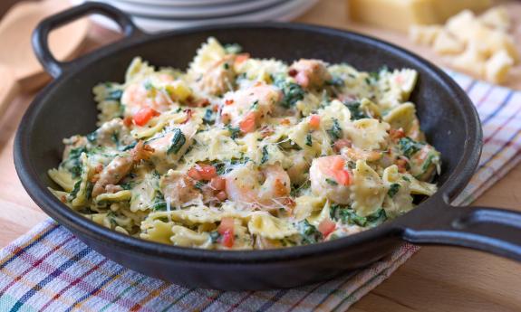 The French Market Pasta served at Harry's Seafood Bar & Grille