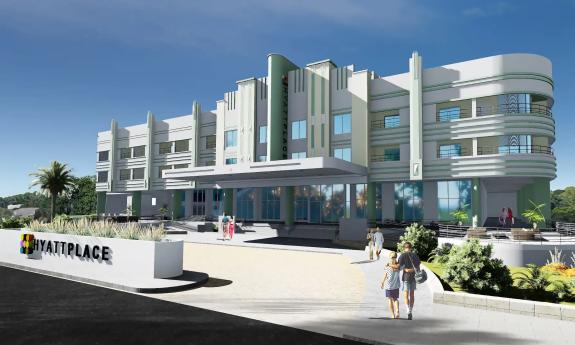 The art-deco inspired Hyatt Place in St. Augustine/Vilano Beach