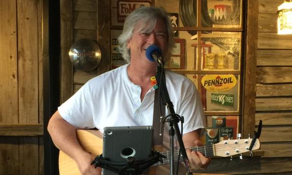 Jim Lamb playing a gig in St. Augustine