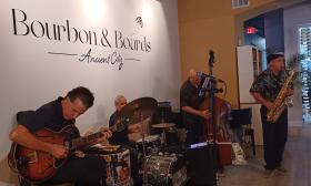 House Cats performing live at Bourbon & Boards shot by Elise Gayle