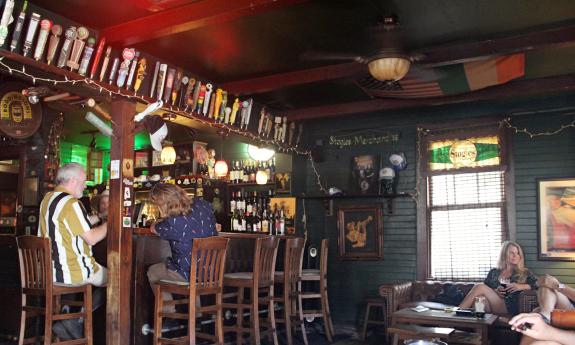 The interior of Stogies Cigar Bar