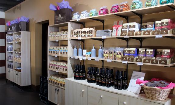 Some of the packaged goodies available at Whetstone Chocolates