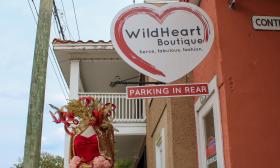 The entrance to Wild Heart Boutique on King St. in St. Augustine