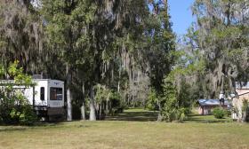 Hideaway Trail campground is situated in a quiet, secluded area with native oaks