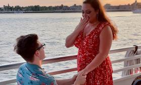 The moment one couple will always remember, a proposal aboard the Pellicano