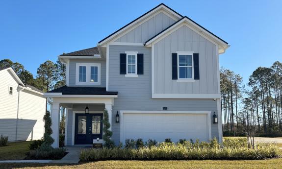 A spacious model house in the neighborhood