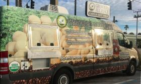 The outside of the Growers Alliance truck