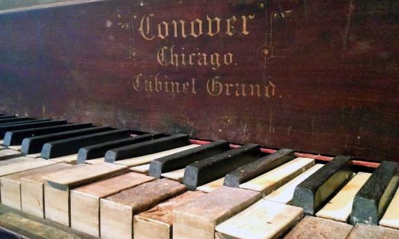 Ray Charles and Fats Domino played this piano that once resided in the Odd Fellows Hall in Lincolnville