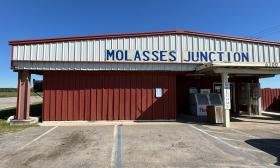 The exterior of the Molasses Junction building