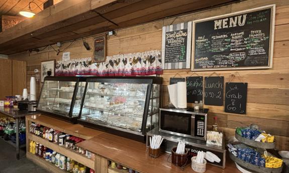 The grab-and-go food counter