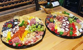 Charcuterie trays with various food pairings