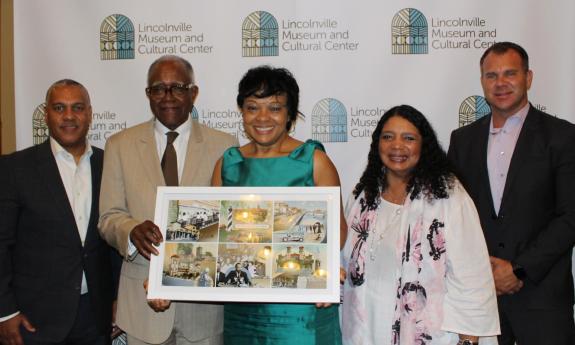 Five members of the community at the Juneteenth Heritage Luncheon