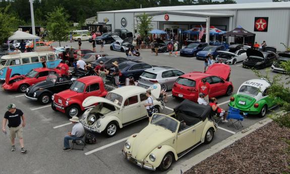 Show car displays at the Classic Car Museum of St. Augustine's Volksfest