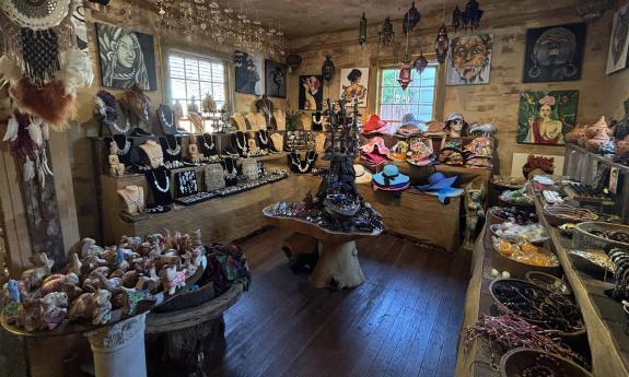 A selection of bohemian jewelry and accessories