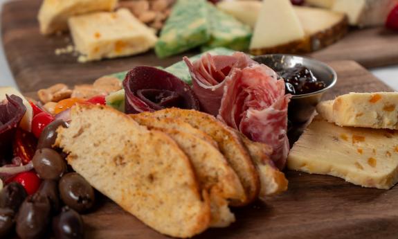 A charcuterie board created by La Cocina at the Cellar