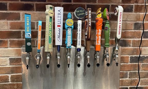 Beer taps at Your Pie