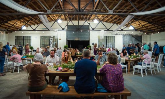 A group celebrating at the The Venue at Historic Stanton Ford