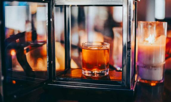 A well-crafted drink at Hangar One Bistro