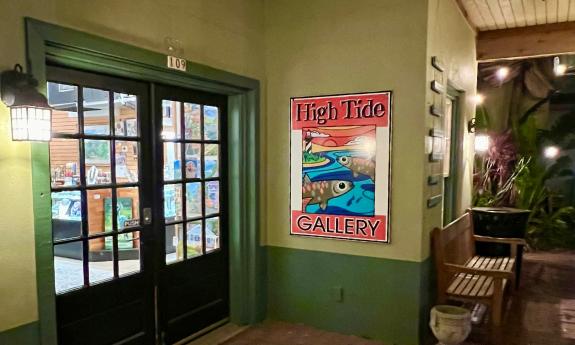 The entry to High Tide Gallery in St. Augustine.