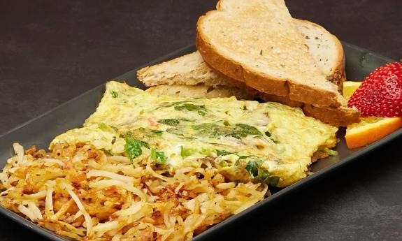 A veggie omelette from Cafe Cairano in St. Augustine