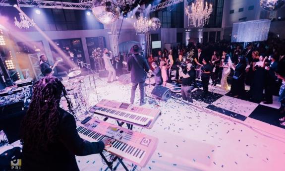 The Band Big Easy at a lively wedding reception