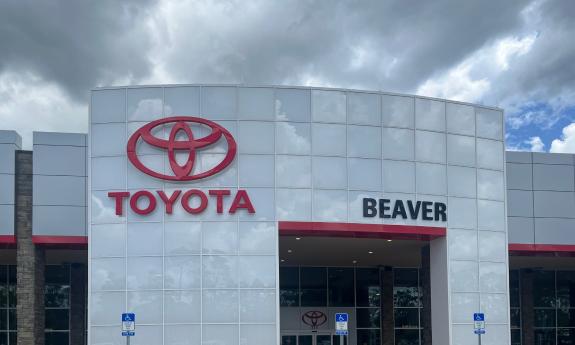 The entrance of Beaver Toyota in St. Augustine