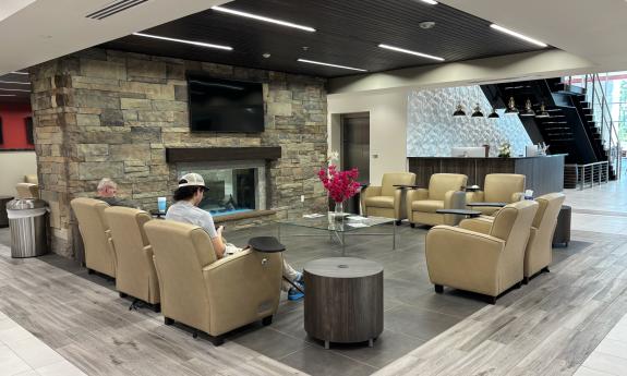 The lounge space at Beaver Toyota