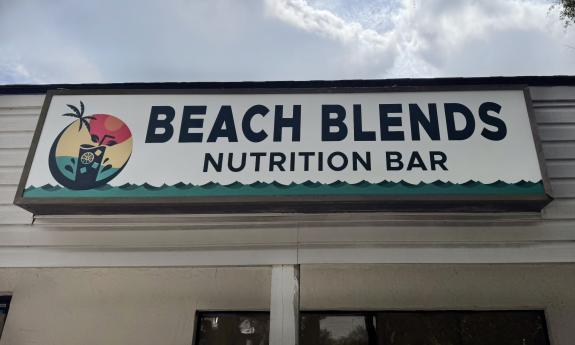 Beach Blends' exterior sign