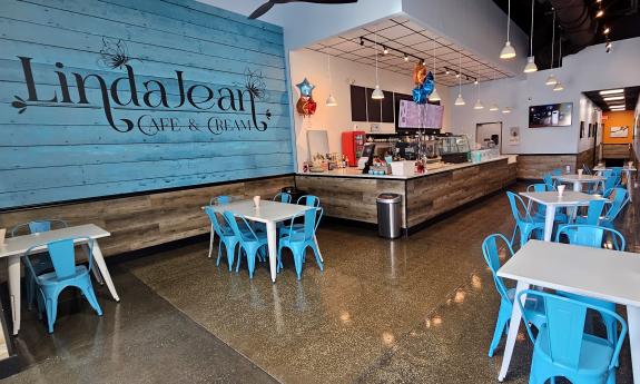The inside of Linda Jean Cafe & Cream