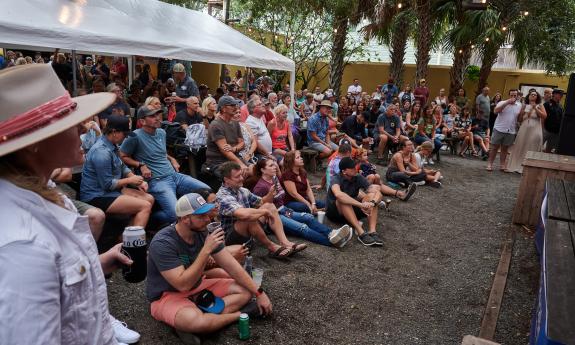 The audience at the 2024 St. Augustine Songwriters Festival