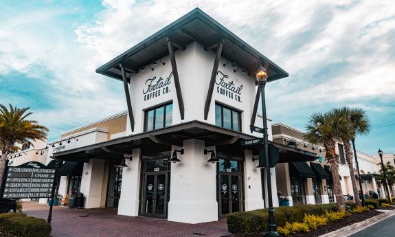 The outside of Foxtail Coffee Co. at Sawgrass Village