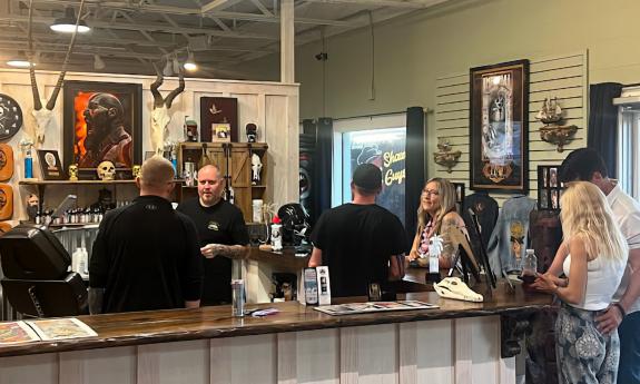 Inside the Kava & Canvas Lounge