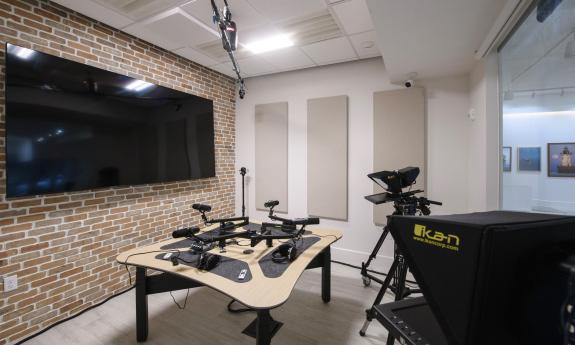 A production/podcast studio
